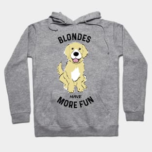 Funny Golden Retriever Blondes Retriever Dog Fan Hoodie